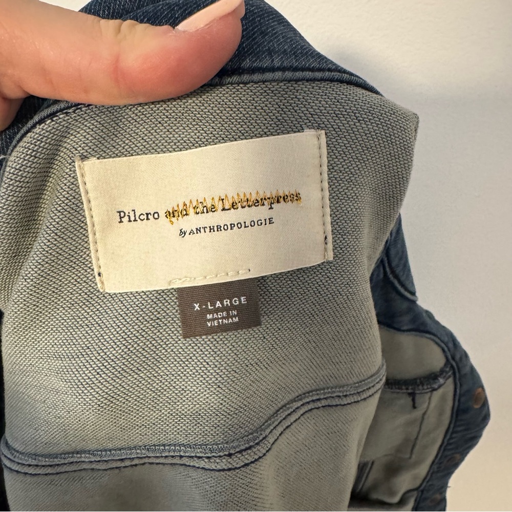 NWOT Anthropologie Classic Denim Jacket - Picture 6 of 6